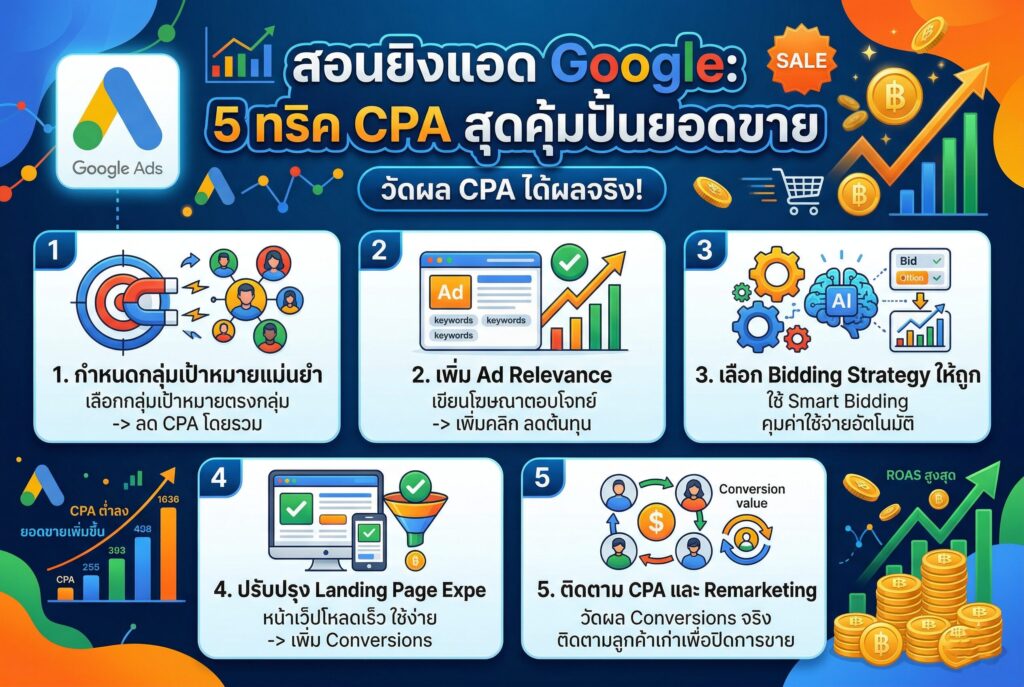 สอนยิงแอด Google, วัดผลโฆษณา, ยิงแอดคอนเวอร์ชัน, การตลาดออนไลน์, ปิดการขาย
