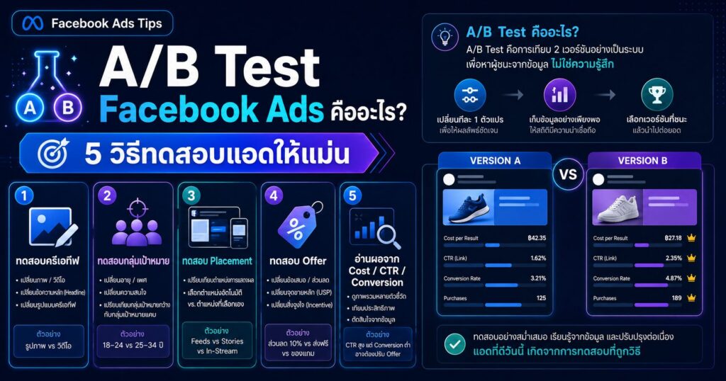 A/B Test Facebook Ads, Meta Experiments, Creative Testing, Cost per Result, Meta Ads