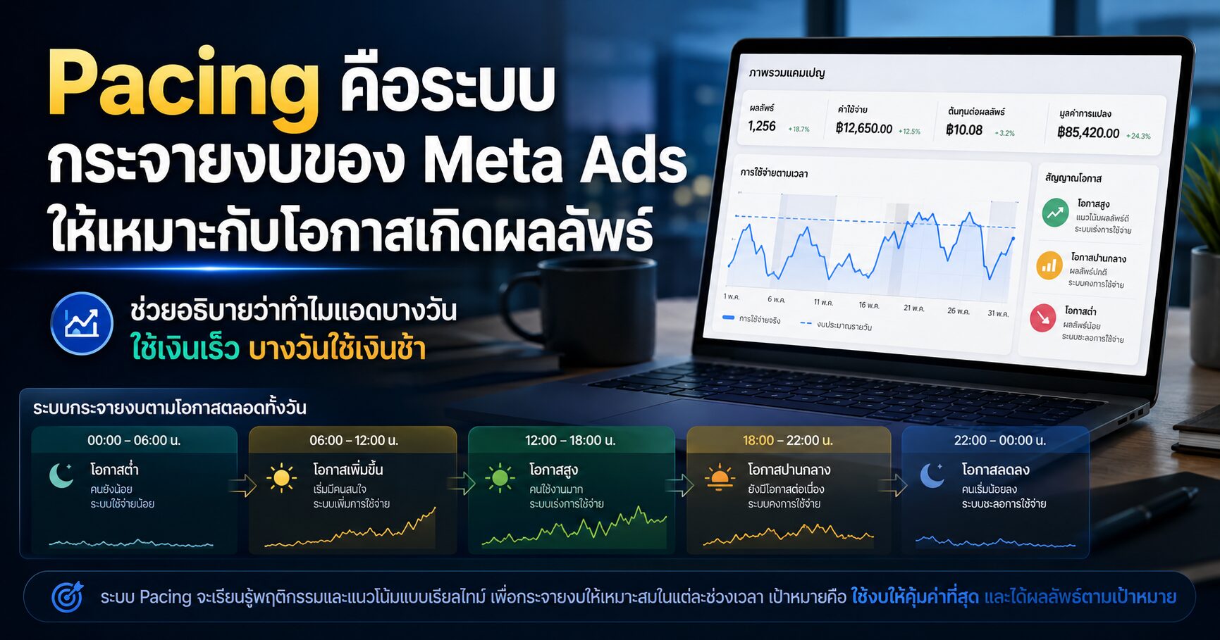Pacing ใน Facebook Ads คืออะไร ทำไมแอดใช้เงินเร็วหรือช้าในแต่ละวัน
