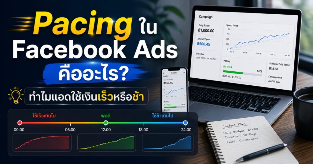 Pacing Facebook Ads, Pacing คืออะไร, Spend Rate, Meta Ads, Amount Spent