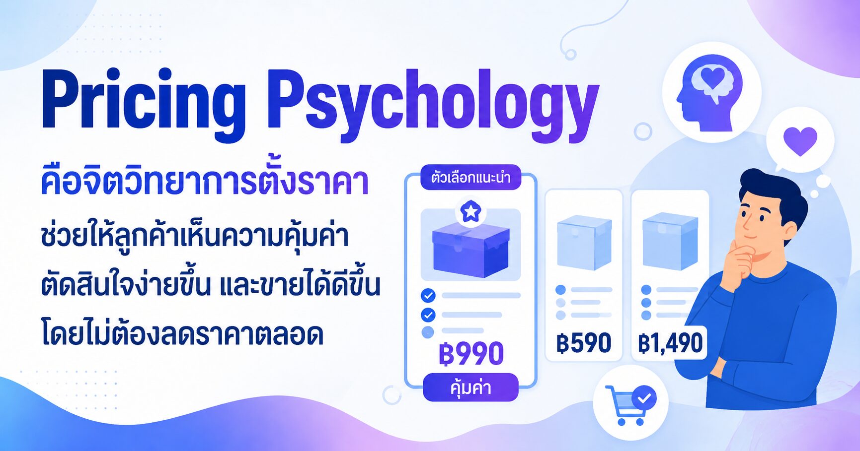 Pricing Psychology จิตวิทยาการตั้งราคา กลยุทธ์ตั้งราคาให้ลูกค้ารู้สึกคุ้มค่า