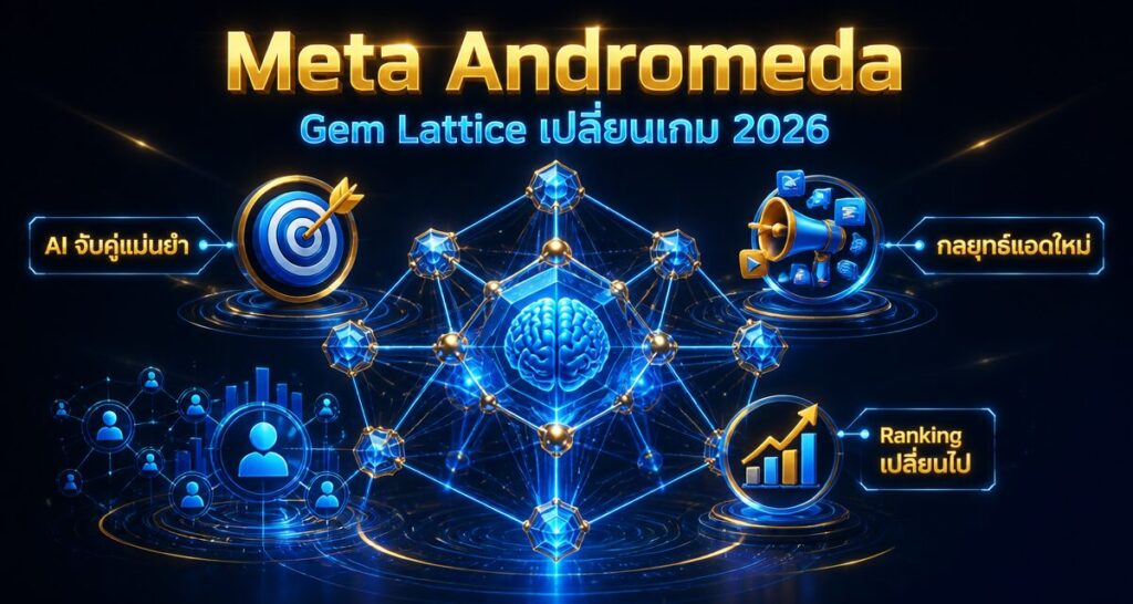Meta Andromeda Gem Lattice Facebook Ads เปลี่ยนเกม 2026