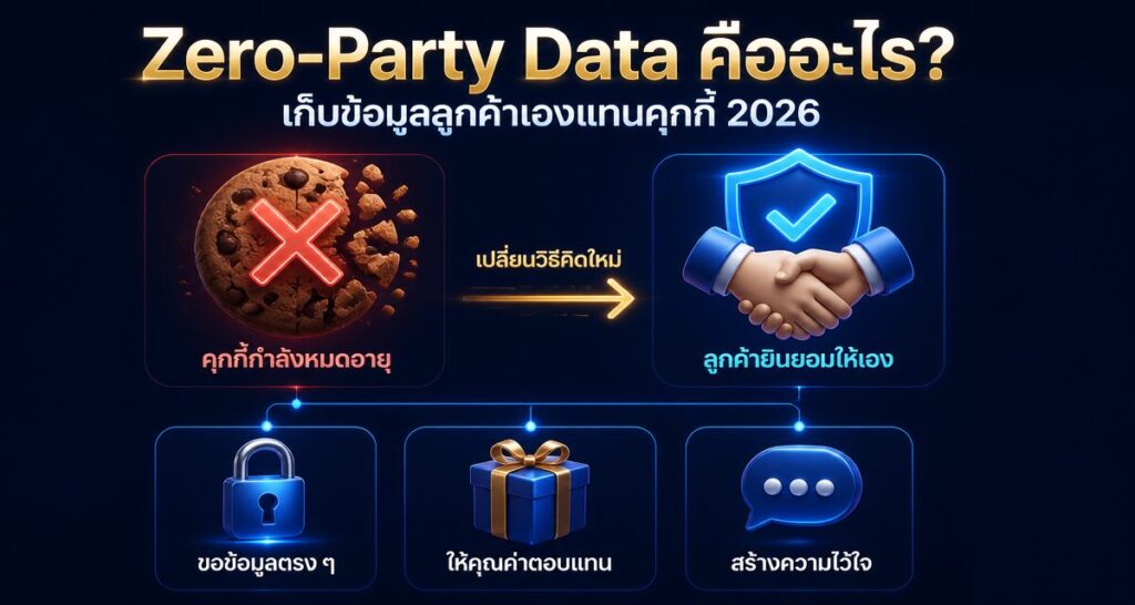 Zero-Party Data คืออะไร? เก็บข้อมูลลูกค้าเองแทนคุกกี้ 2026