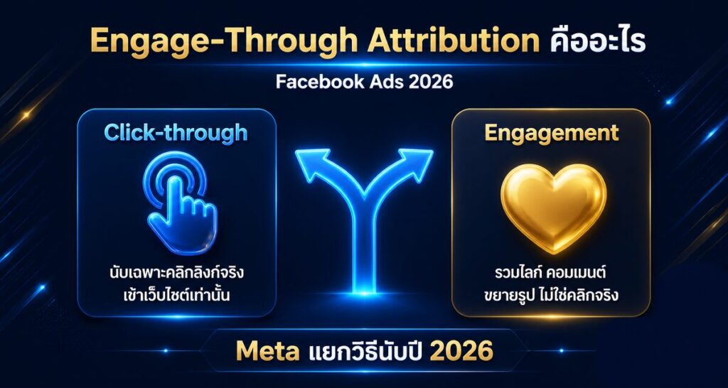 Engage-Through Attribution คืออะไร Facebook Ads 2026